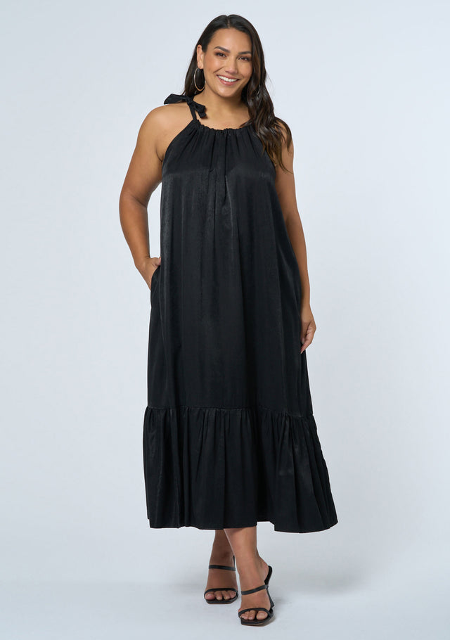 Midnight Meltdown Midi Dress