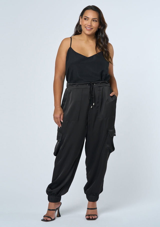 Revolution Satin Cargo Pant