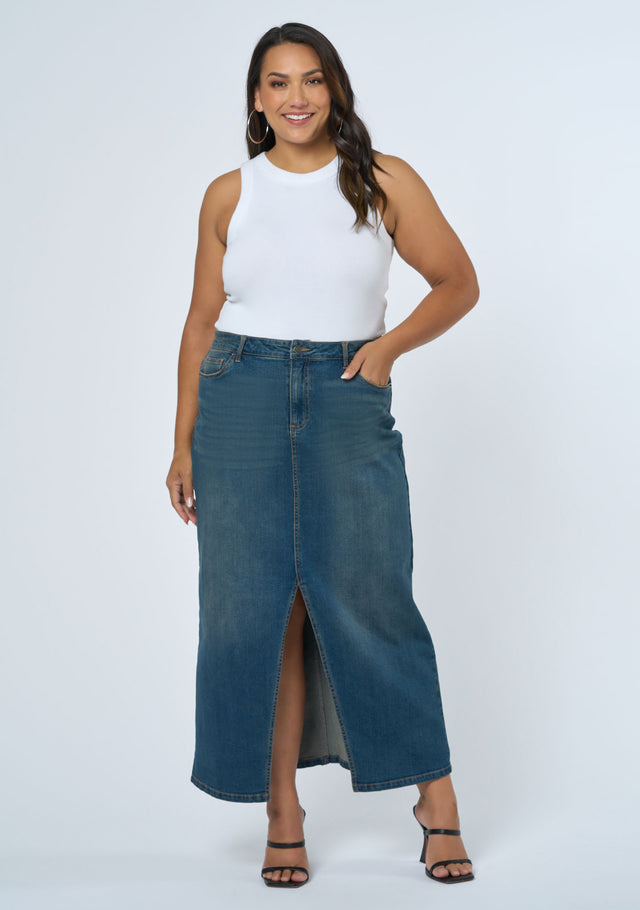 Hype Denim Maxi Skirt