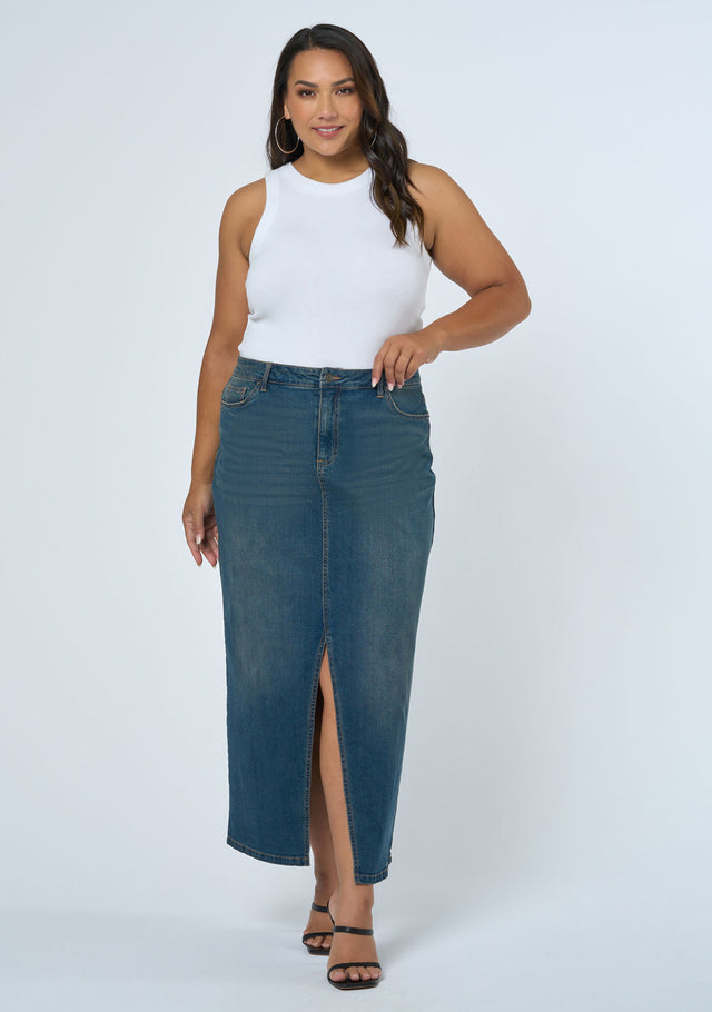 Hype Denim Maxi Skirt