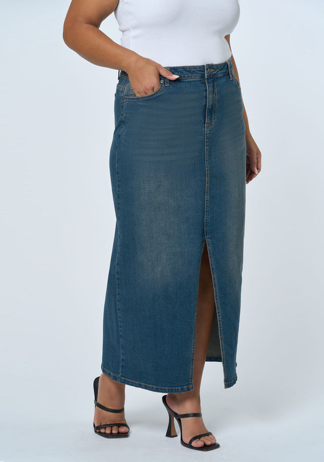 Hype Denim Maxi Skirt