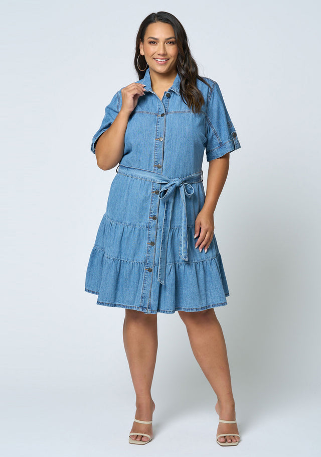 Carla Chambray Denim Dress