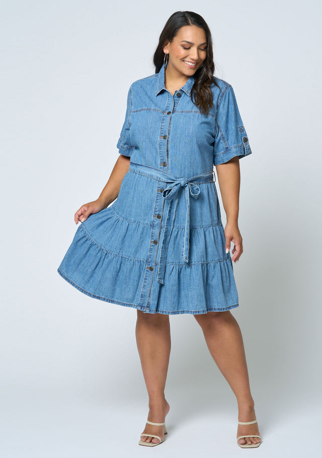 Carla Chambray Denim Dress