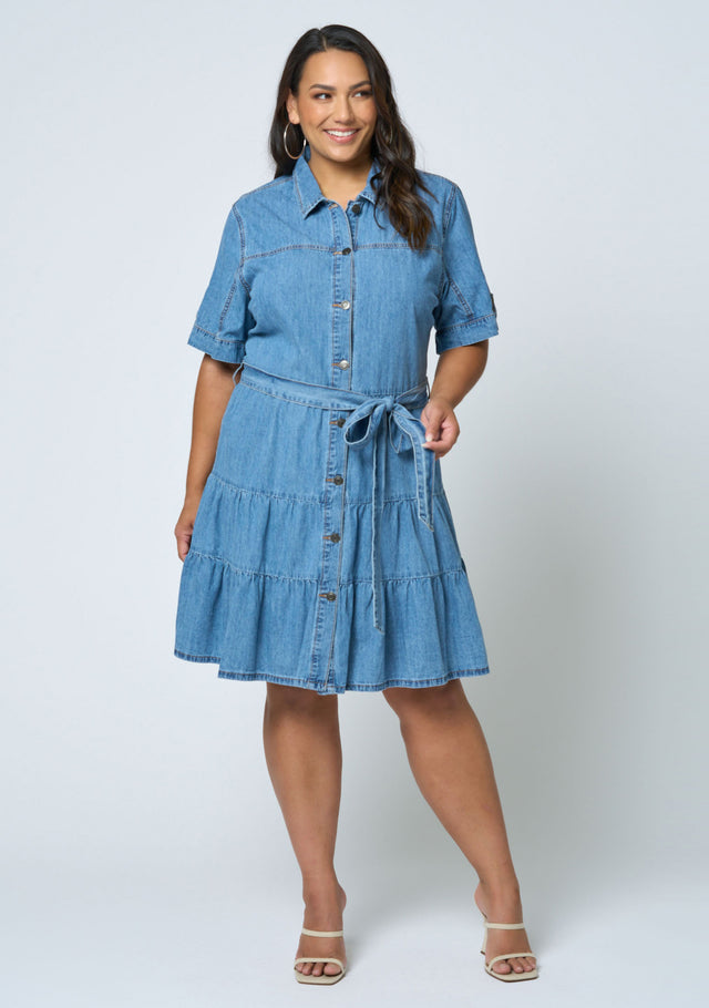 Carla Chambray Denim Dress