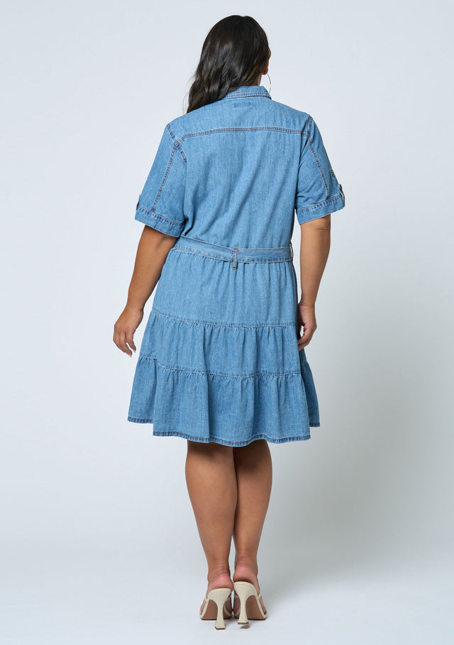 Carla Chambray Denim Dress