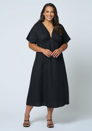 Eddie Linen Midi Dress