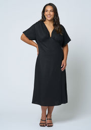 Eddie Linen Midi Dress