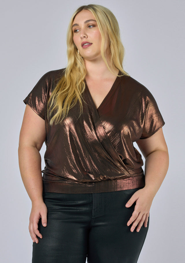 Desires Meet Metallic Top