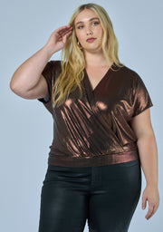 Desires Meet Metallic Top