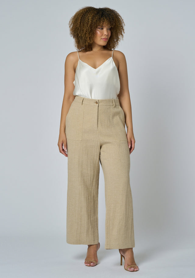 Lila Linen Wide Leg Pant