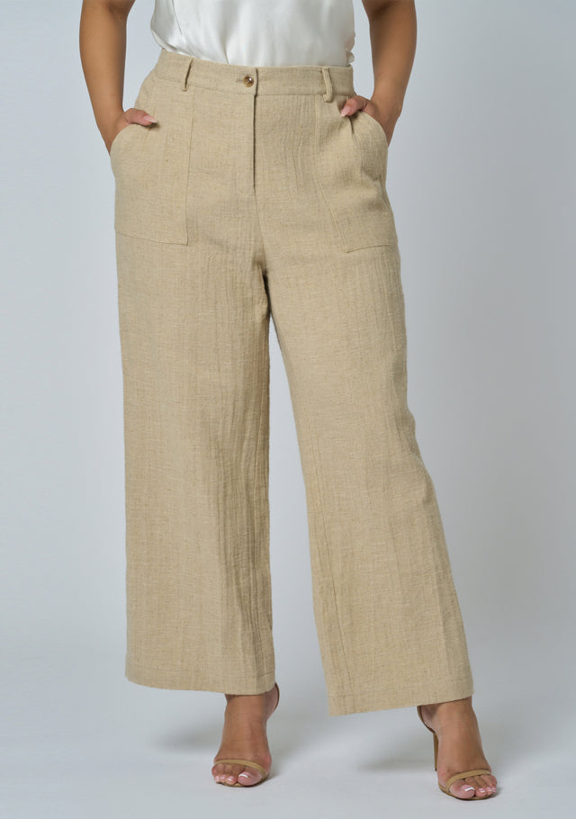 Lila Linen Wide Leg Pant