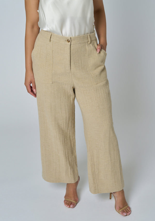 Lila Linen Wide Leg Pant