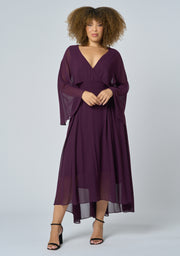 Electric Chemistry Cape Maxi Dress