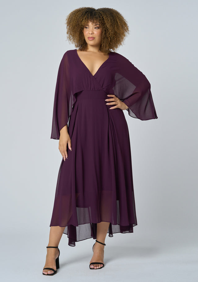 Electric Chemistry Cape Maxi Dress