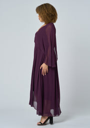 Electric Chemistry Cape Maxi Dress