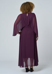 Electric Chemistry Cape Maxi Dress