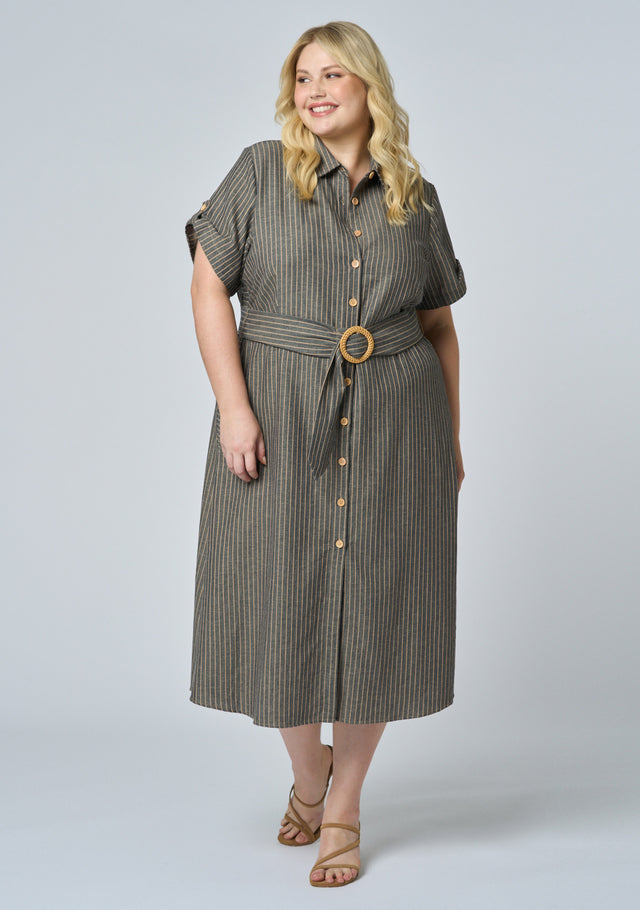 Quinn Stripe Shirt Dress