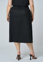 Gina Linen Wrap Skirt