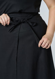 Gina Linen Wrap Skirt