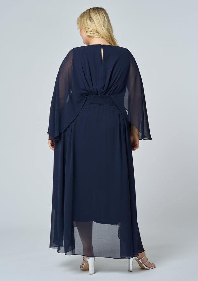 Electric Chemistry Cape Maxi Dress