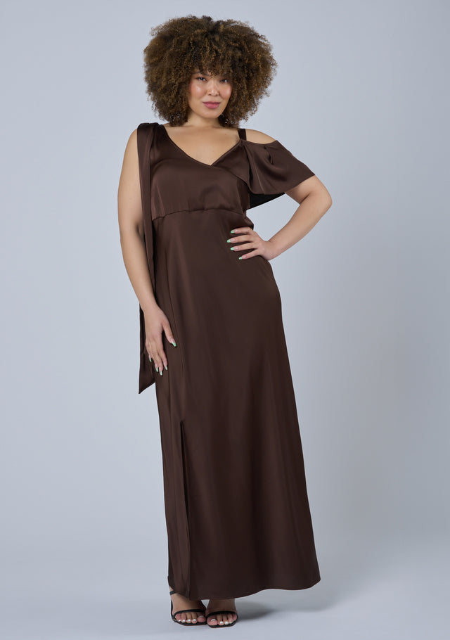 Tap In Satin Maxi Dress