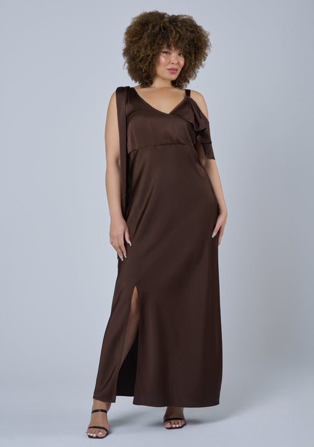 Tap In Satin Maxi Dress