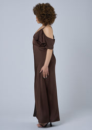 Tap In Satin Maxi Dress