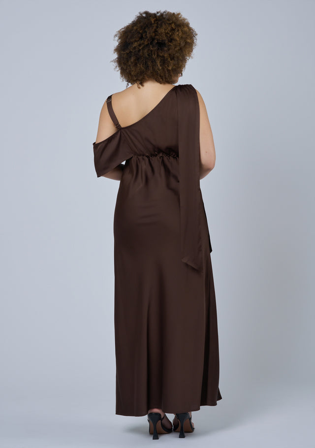 Tap In Satin Maxi Dress
