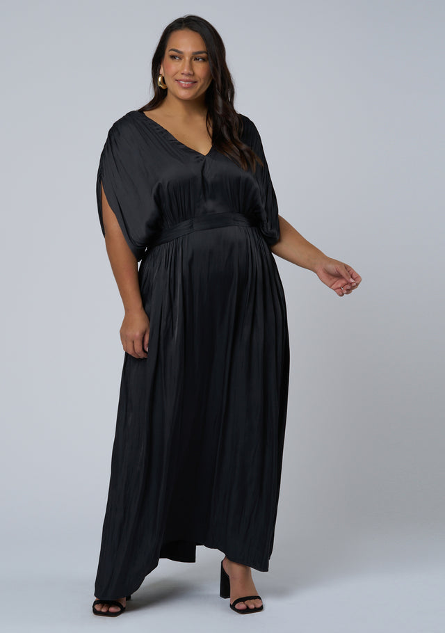 Aphrodite Satin Maxi Dress
