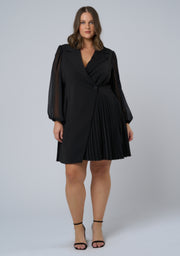 Feverish Nights Tuxedo Mini Dress