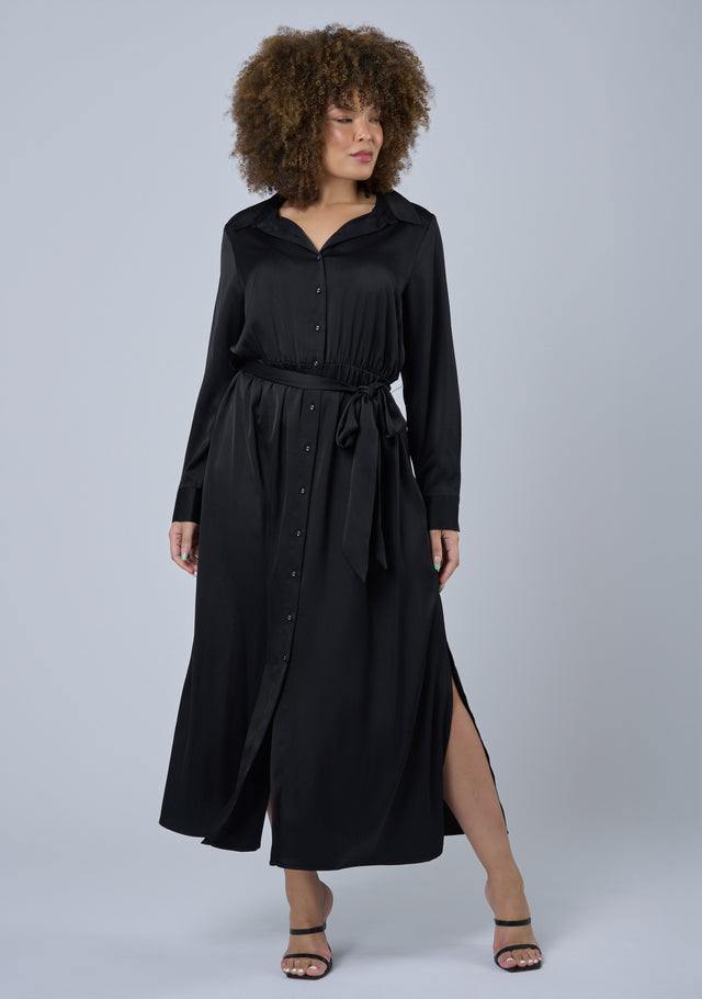 Lesley Satin Maxi Dress