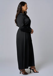 Lesley Satin Maxi Dress
