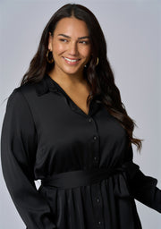 Lesley Satin Maxi Dress