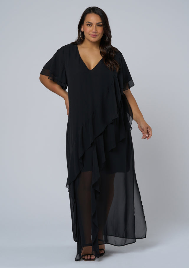 Forbidden Feline Maxi Dress