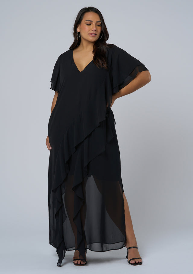 Forbidden Feline Maxi Dress