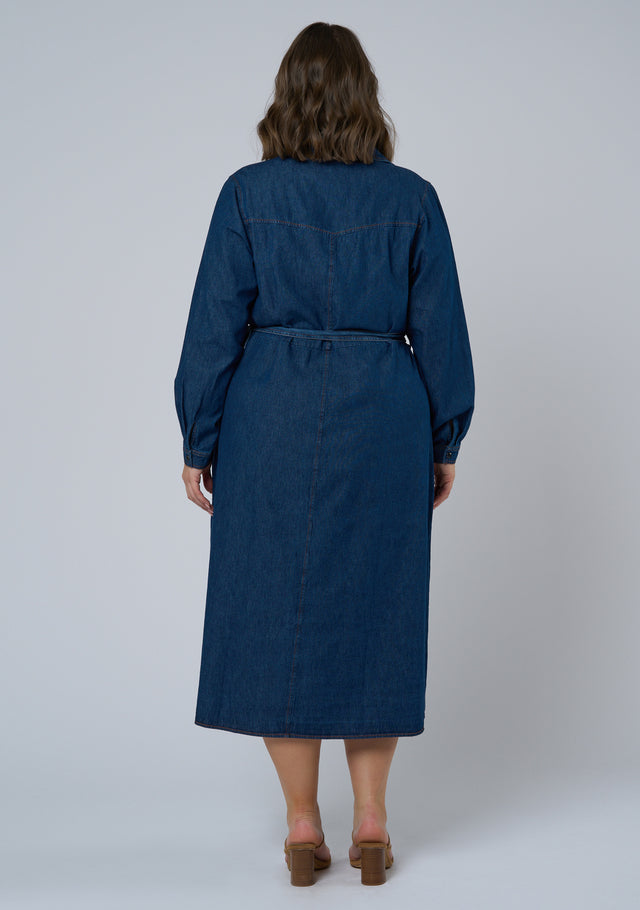 Amber Chambray Shirt Dress