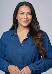 Amber Chambray Shirt Dress