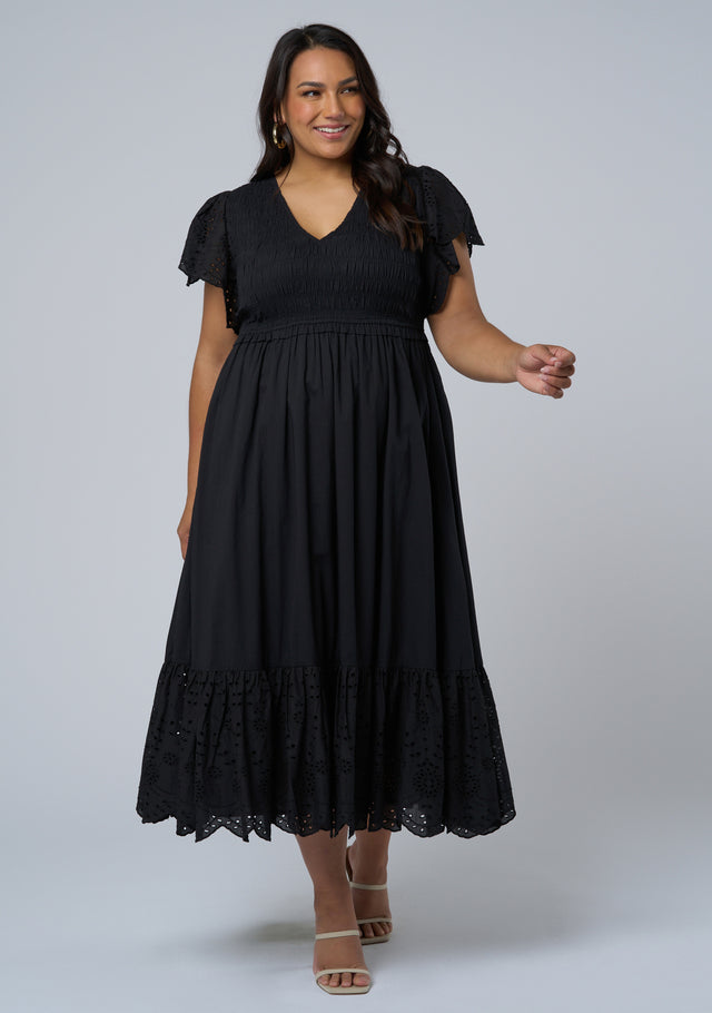 Anastasia Broderie Midi Dress