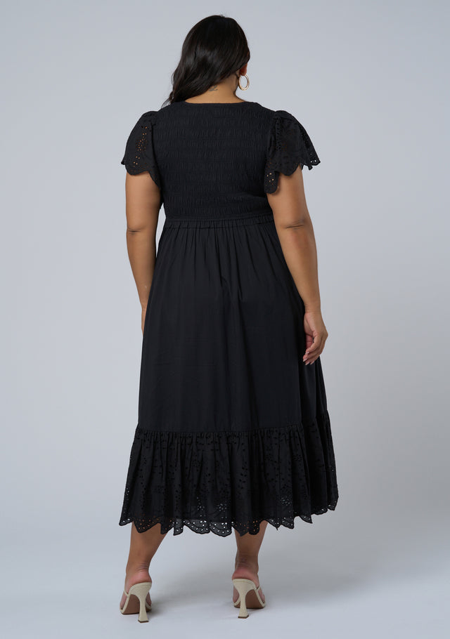Anastasia Broderie Midi Dress