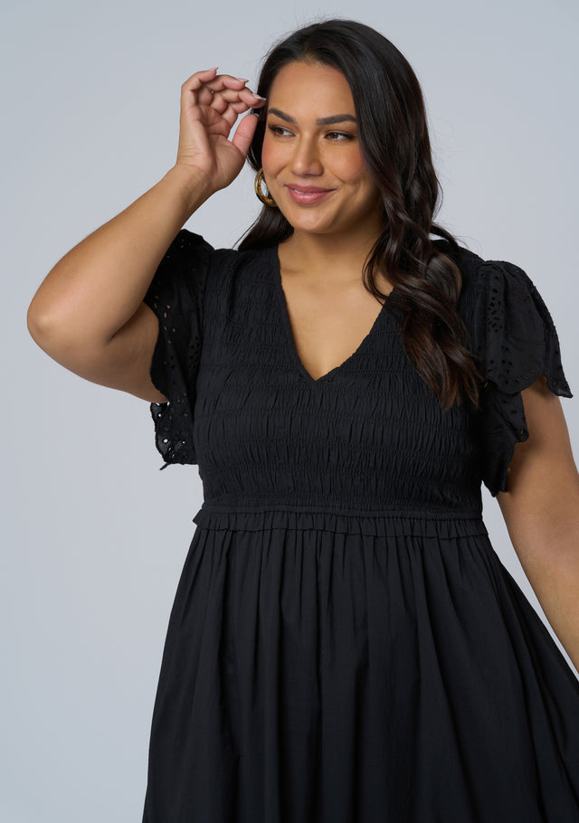 Anastasia Broderie Midi Dress