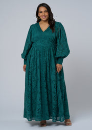 Evelyn Broderie Maxi Dress