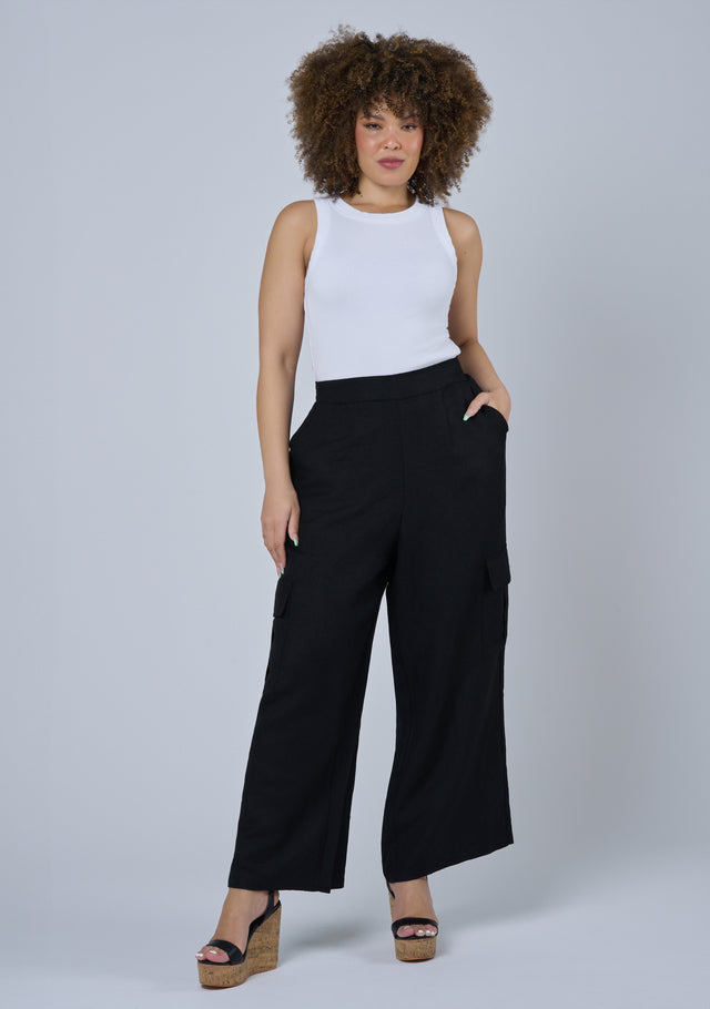 Hayley Cargo Linen Pant