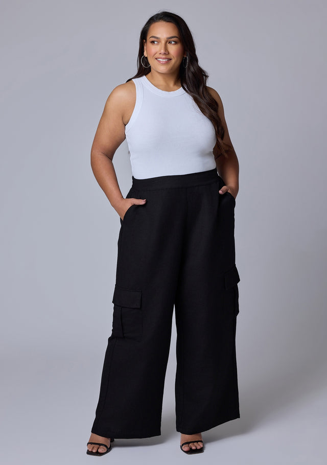 Hayley Cargo Linen Pant