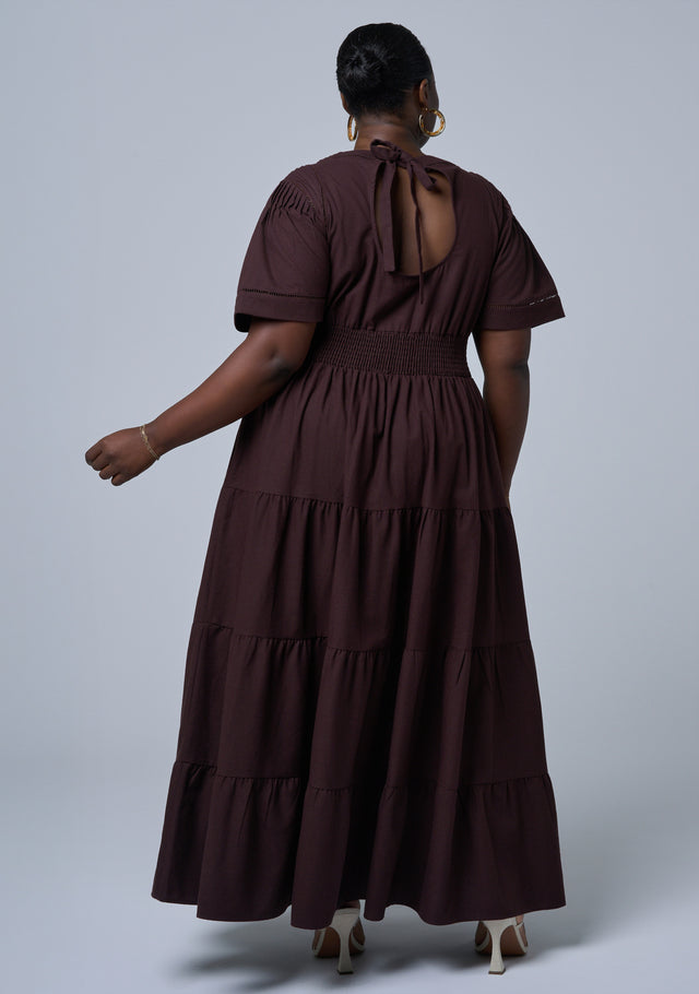Abby Linen Maxi Dress