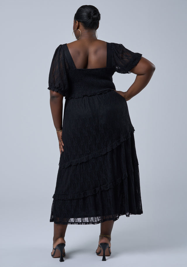 Highway Lace Midi Dress