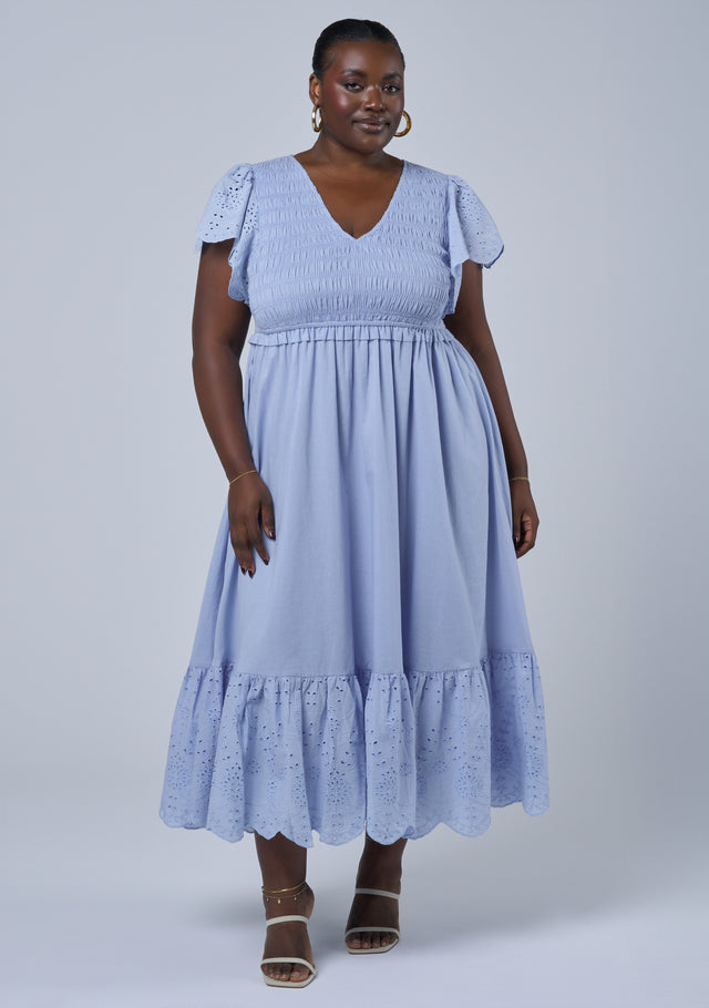 Anastasia Broderie Midi Dress