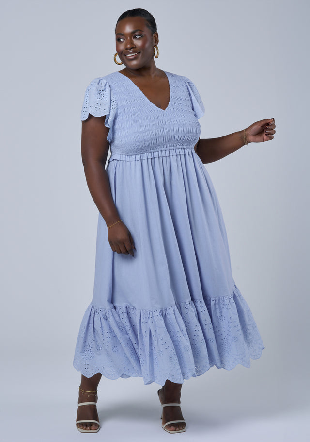 Anastasia Broderie Midi Dress