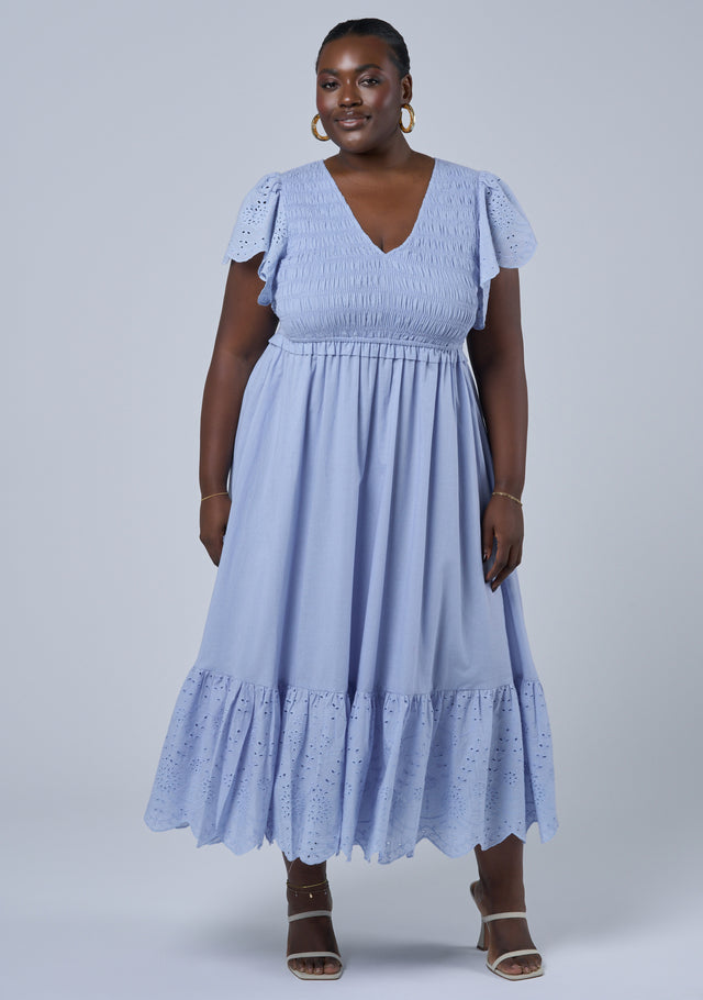 Anastasia Broderie Midi Dress