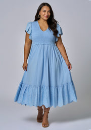 Anastasia Broderie Midi Dress