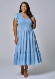 Anastasia Broderie Midi Dress